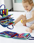 Dino Busy Board | 8-Sided Montessori Educational Toy, Travel-Friendly, Sensory Activities 7