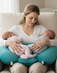 Tandem Haven Nursing Pillow | Ergonomic Support for Twins, Soft Fabric, Easy Care 13