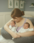 Tandem Haven Nursing Pillow | Ergonomic Support for Twins, Soft Fabric, Easy Care 4