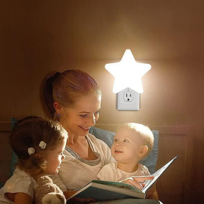 Baby Nightlight | Night Lights & Ambient Lighting | Star-shaped LED night light designed for nursery and children’s room decor.This decorative lamp provides a warm ambient glow suitable for use as accent lighting in a bedroom or nursery. Compact and light