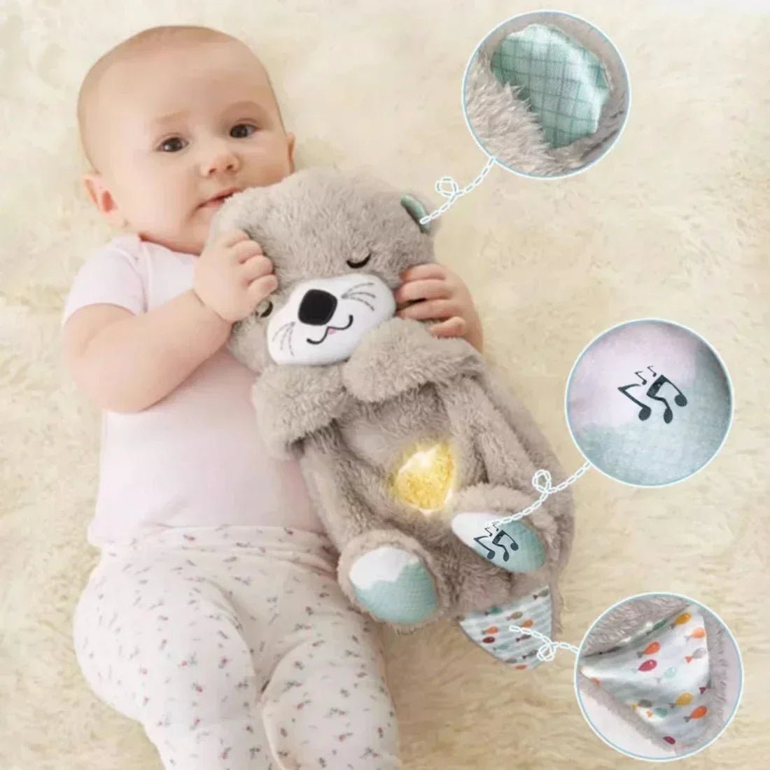 Bubbly Otter Plush Toy | 11 Sensory Features, Extra-Soft Fabric 3