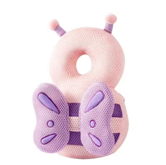 Buzzy Head Protector Pillow | Lightweight, Cotton, Adorable Animal Designs 0