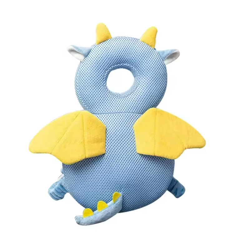 Buzzy Head Protector Pillow | Lightweight, Cotton, Adorable Animal Designs 10