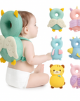 Buzzy Head Protector Pillow | Lightweight, Cotton, Adorable Animal Designs 1
