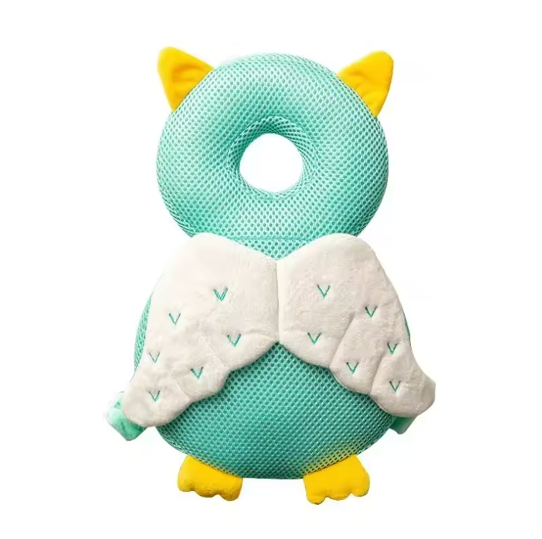 Buzzy Head Protector Pillow | Lightweight, Cotton, Adorable Animal Designs 8