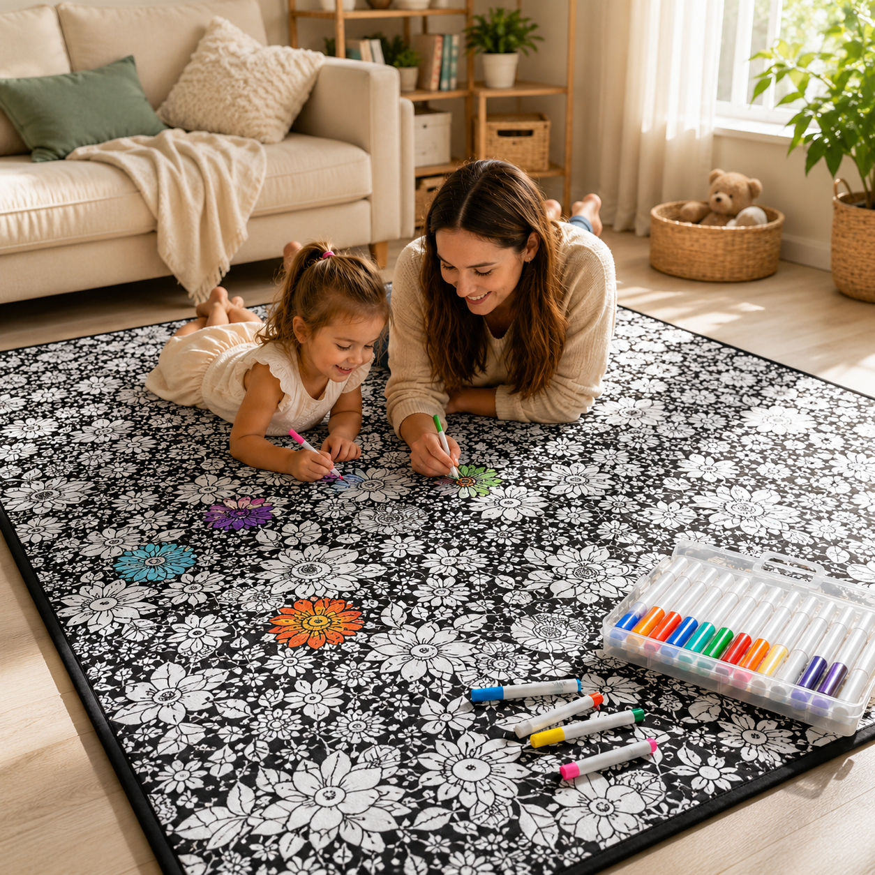 CreaCraft Blanket | DIY Colouring, Soft Plush 1