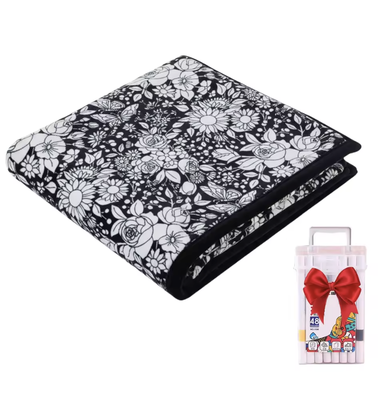 CreaCraft Blanket | DIY Colouring, Soft Plush 15