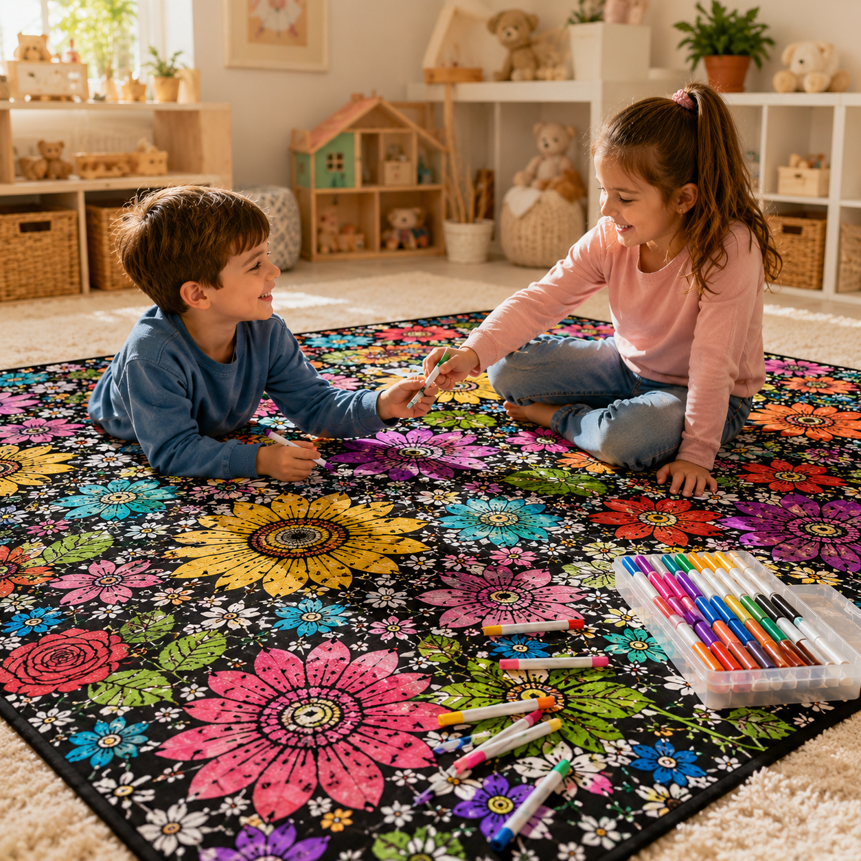 CreaCraft Blanket | DIY Colouring, Soft Plush 5