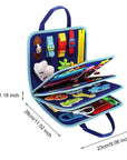 Dino Busy Board | 8-Sided Montessori Educational Toy, Travel-Friendly, Sensory Activities 8