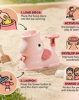 Elephanto Disc Launcher | Indoor & Outdoor Fun, Includes Discs and Safety Glasses 4