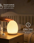 GloEgg Night Light | Touch-Control, 7-Colour Silicone Lamp 2