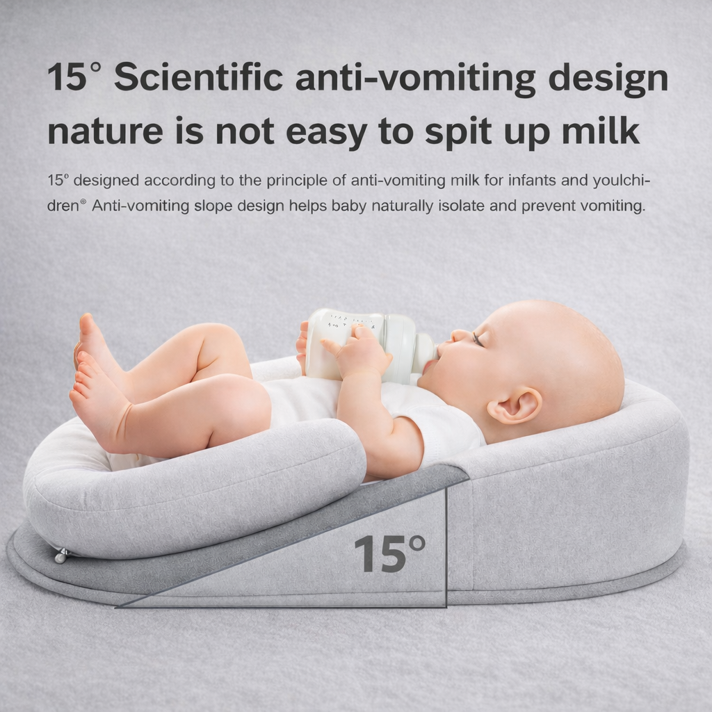 Ivy Infant Pillow | 15° Incline, Head Shaping Support for Newborns 7