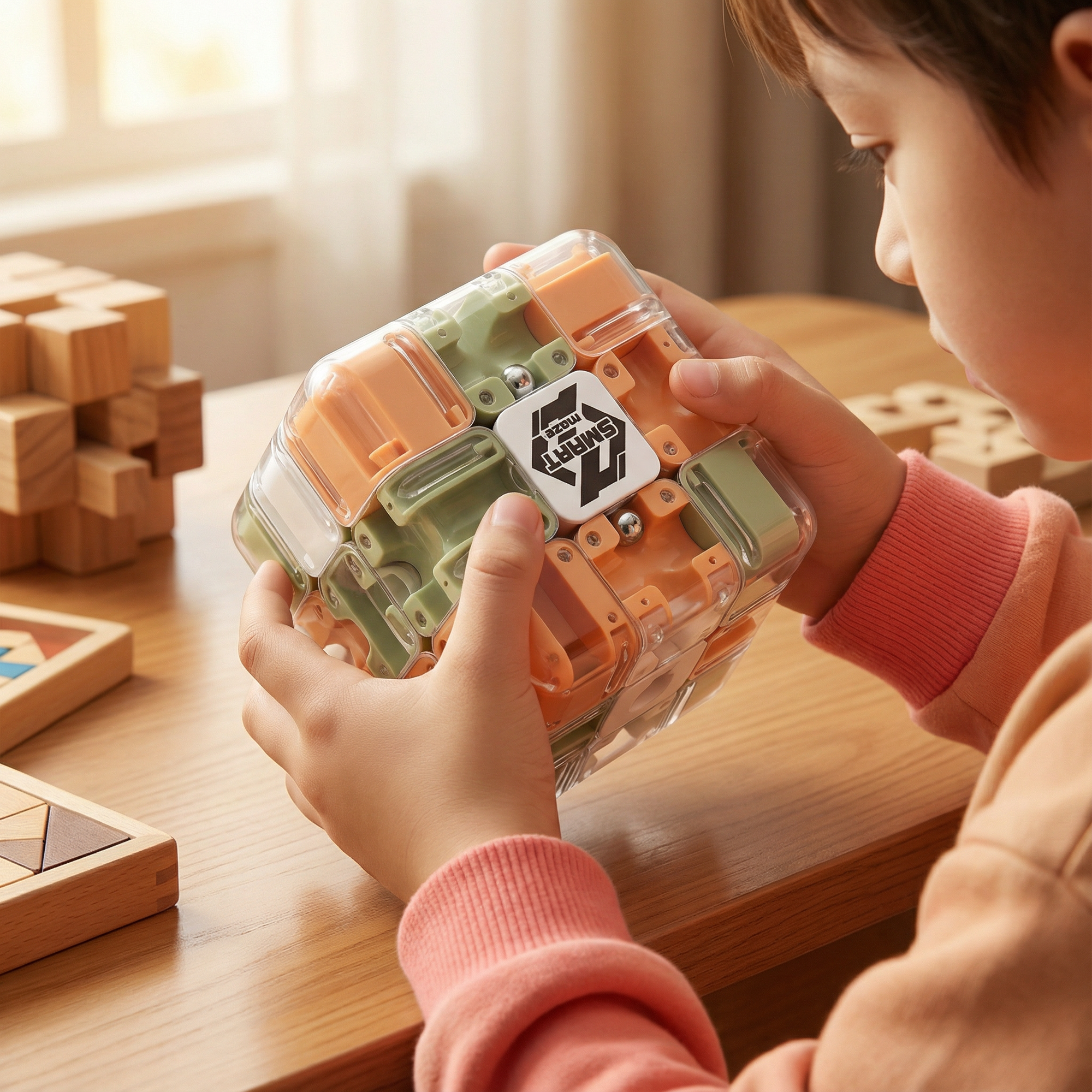 Lumo Labyrinth Cube | Engaging 3D Puzzle Challenge, Portable Brain Teaser 0