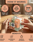 Lumo Labyrinth Cube | Engaging 3D Puzzle Challenge, Portable Brain Teaser 1