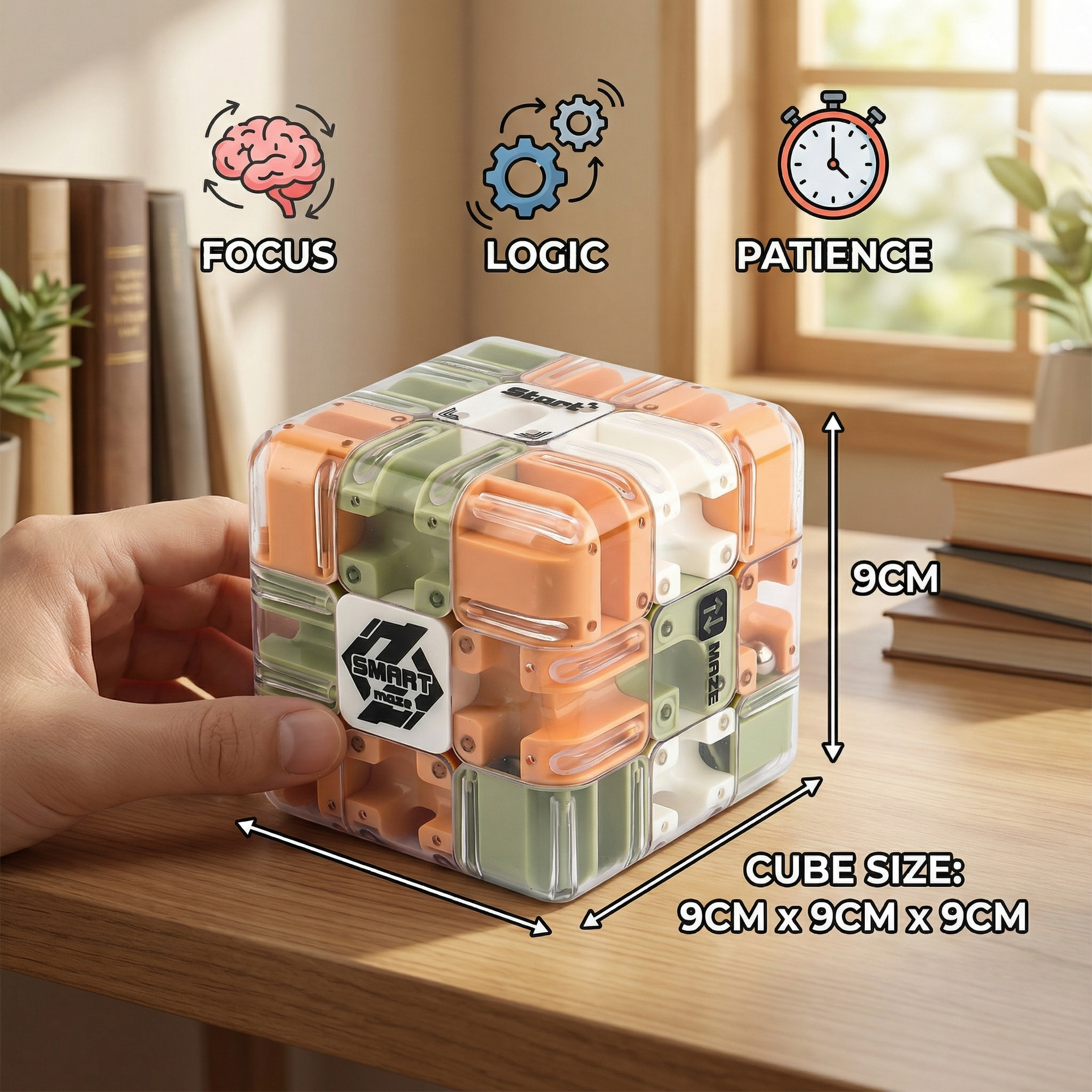 Lumo Labyrinth Cube | Engaging 3D Puzzle Challenge, Portable Brain Teaser 4
