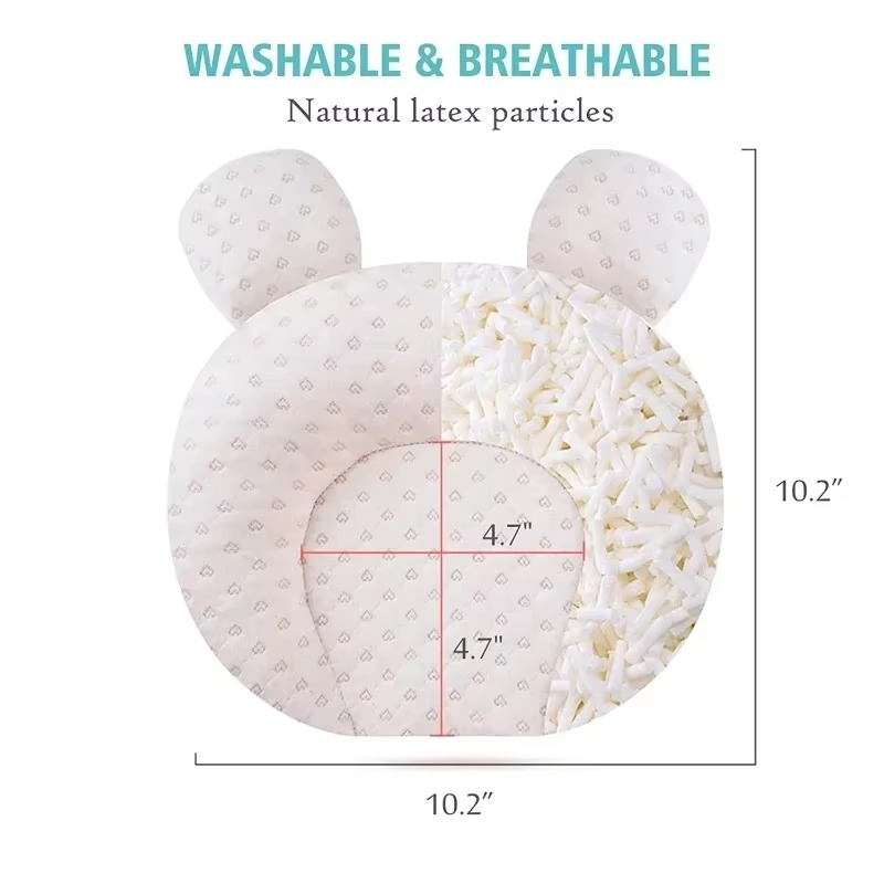 Nurture Baby Pillow | Ergonomic, Hypoallergenic Cotton, Breathable 3
