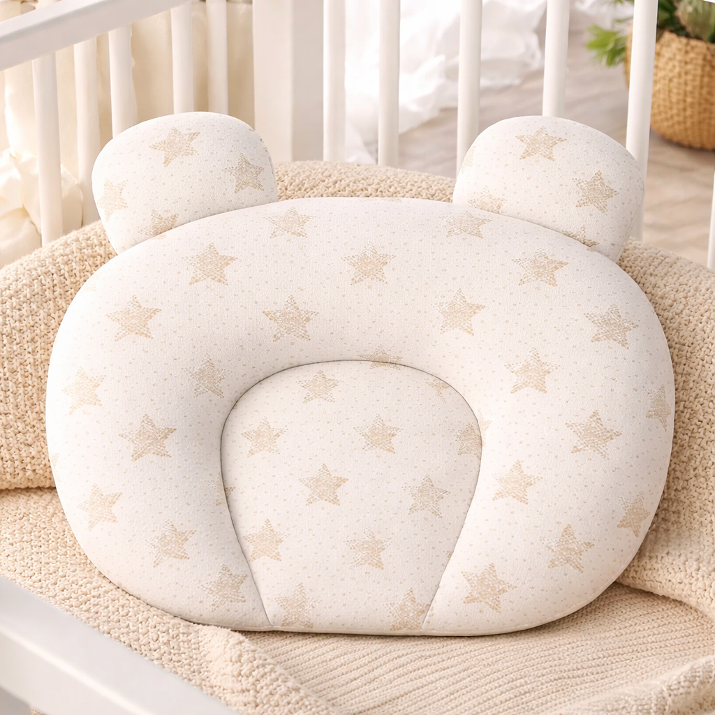 Nurture Baby Pillow | Ergonomic, Hypoallergenic Cotton, Breathable 5