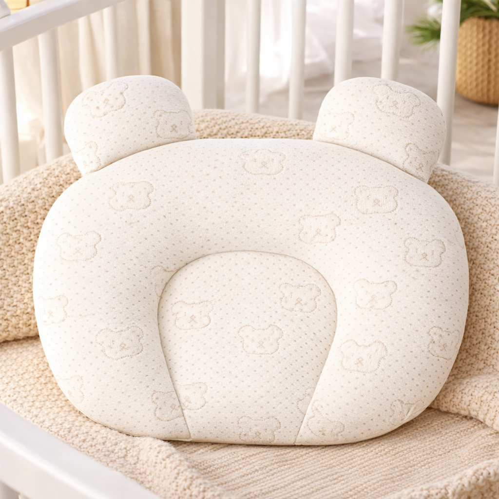 Nurture Baby Pillow | Ergonomic, Hypoallergenic Cotton, Breathable 6