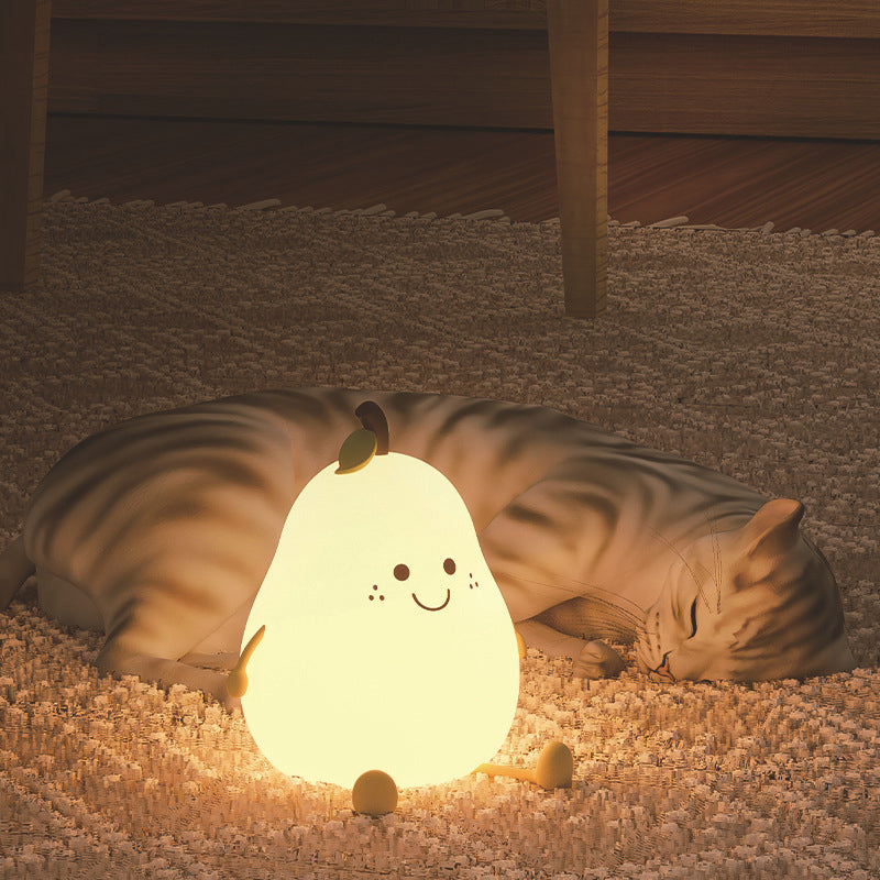 Pear Shaped Night Light With Soft Adjustable Glow | Night Lights | Add warmth and comfort to your child’s bedtime routine with this adorable pear-shaped night light. Designed to create a calm and reassuring atmosphere, its soft glow helps children feel sa