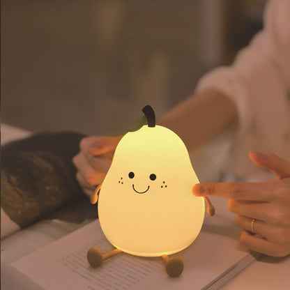 Pear Shaped Night Light With Soft Adjustable Glow | Night Lights | Add warmth and comfort to your child’s bedtime routine with this adorable pear-shaped night light. Designed to create a calm and reassuring atmosphere, its soft glow helps children feel sa