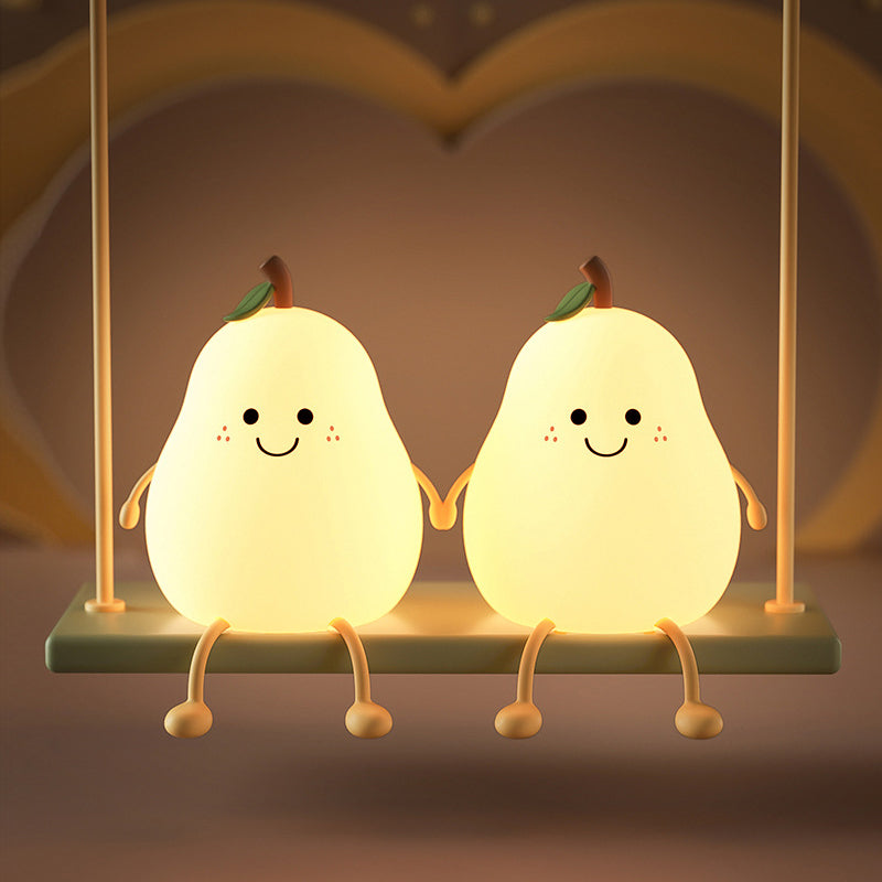 Pear Shaped Night Light With Soft Adjustable Glow | Night Lights | Add warmth and comfort to your child’s bedtime routine with this adorable pear-shaped night light. Designed to create a calm and reassuring atmosphere, its soft glow helps children feel sa