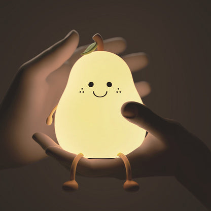 Pear Shaped Night Light With Soft Adjustable Glow | Night Lights | Add warmth and comfort to your child’s bedtime routine with this adorable pear-shaped night light. Designed to create a calm and reassuring atmosphere, its soft glow helps children feel sa
