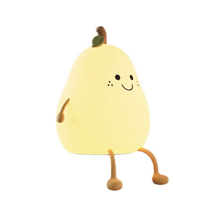 Pear Shaped Night Light With Soft Adjustable Glow | Night Lights | Add warmth and comfort to your child’s bedtime routine with this adorable pear-shaped night light. Designed to create a calm and reassuring atmosphere, its soft glow helps children feel sa