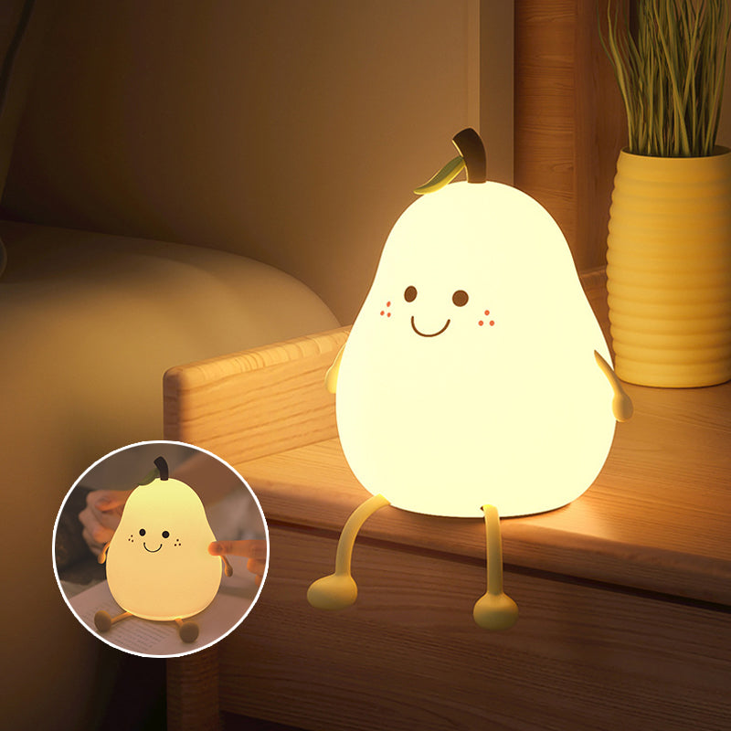 Pear Shaped Night Light With Soft Adjustable Glow | Night Lights | Add warmth and comfort to your child’s bedtime routine with this adorable pear-shaped night light. Designed to create a calm and reassuring atmosphere, its soft glow helps children feel sa