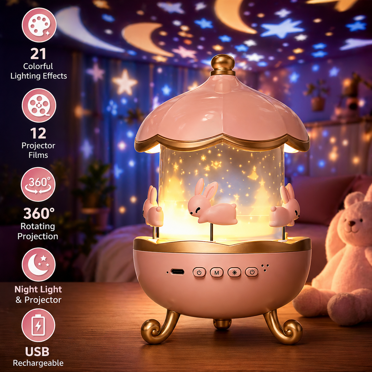Star Projector Night Light 4