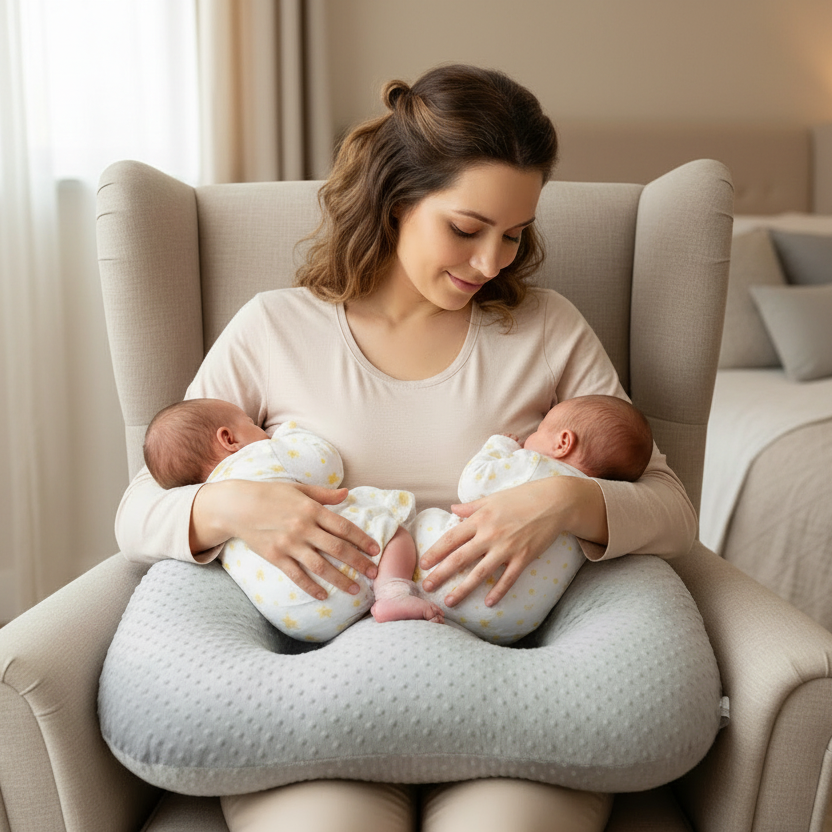 Twin Nursing Pillow | Nursing Pillows | Tandem Haven Nursing Pillow: The Ultimate Support for Twin MomsDesigned specifically for the unique journey of twin motherhood, the Tandem Haven Nursing Pillow offers a perfect blend of comfort, support, and conveni
