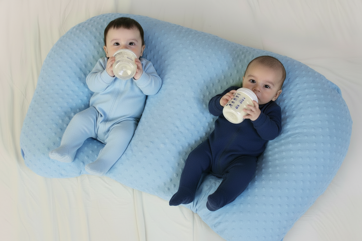 Tandem Haven Nursing Pillow | Ergonomic Support for Twins, Soft Fabric, Easy Care 10