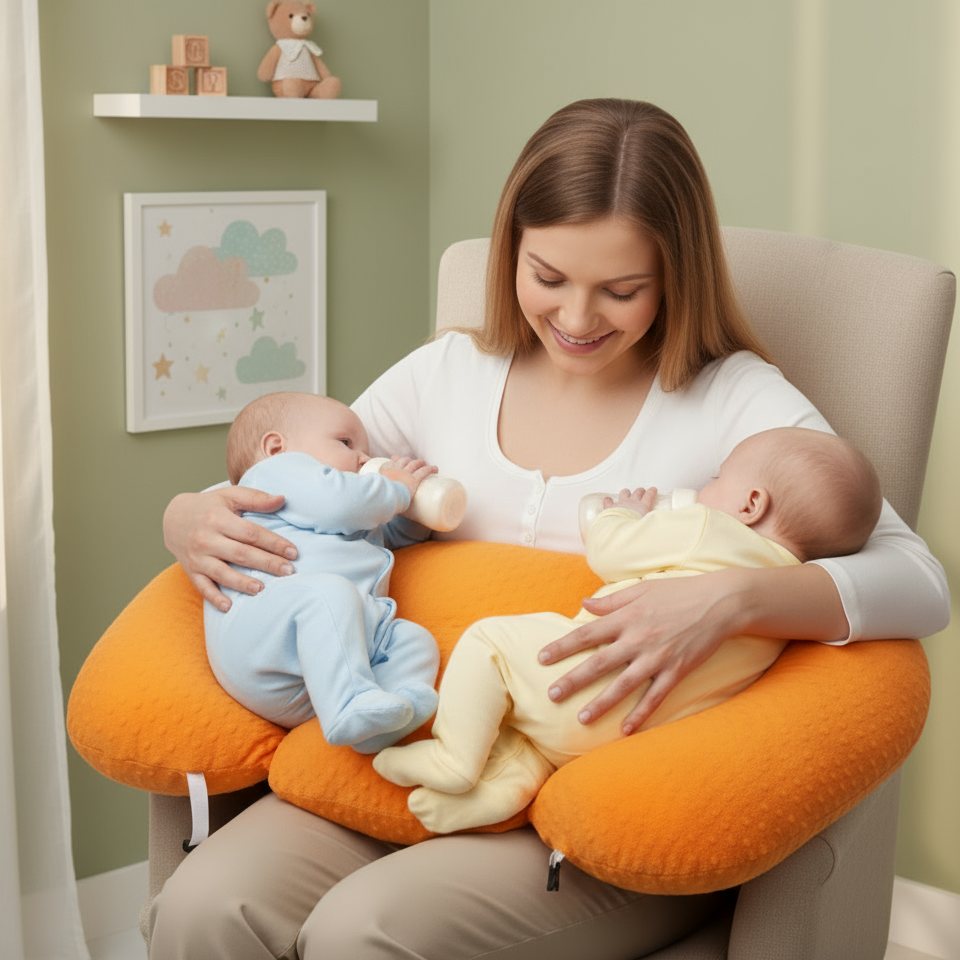 Twin Nursing Pillow | Nursing Pillows | Tandem Haven Nursing Pillow: The Ultimate Support for Twin MomsDesigned specifically for the unique journey of twin motherhood, the Tandem Haven Nursing Pillow offers a perfect blend of comfort, support, and conveni