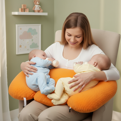 Twin Nursing Pillow | Nursing Pillows | Tandem Haven Nursing Pillow: The Ultimate Support for Twin MomsDesigned specifically for the unique journey of twin motherhood, the Tandem Haven Nursing Pillow offers a perfect blend of comfort, support, and conveni