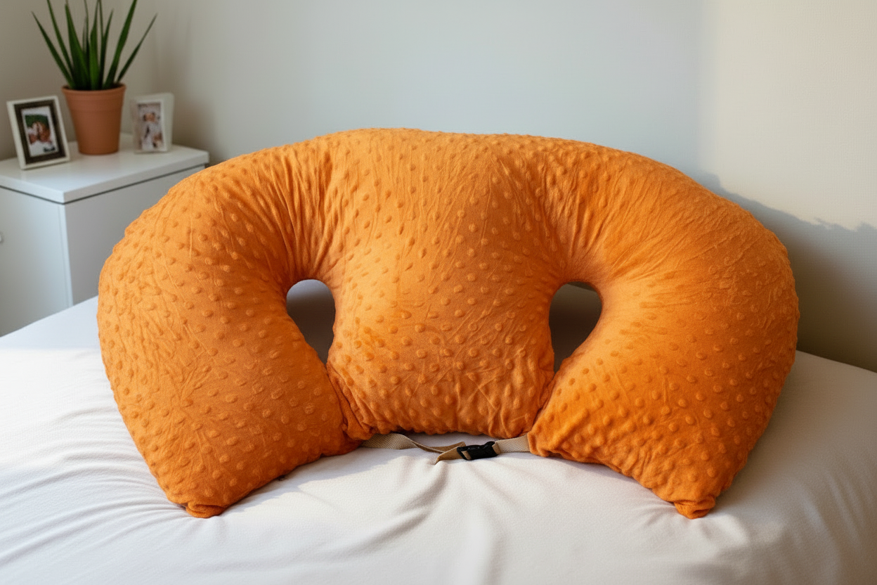 Tandem Haven Nursing Pillow | Ergonomic Support for Twins, Soft Fabric, Easy Care 19