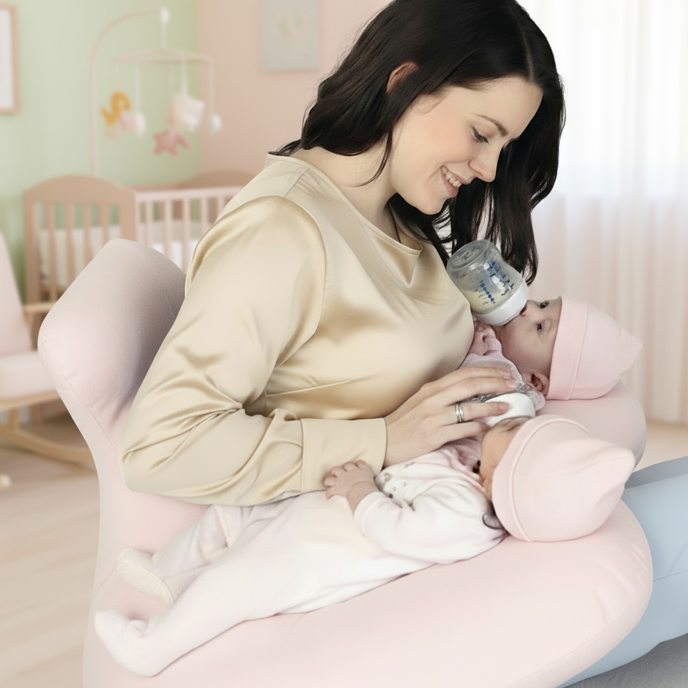 Twin Nursing Pillow | Nursing Pillows | Tandem Haven Nursing Pillow: The Ultimate Support for Twin MomsDesigned specifically for the unique journey of twin motherhood, the Tandem Haven Nursing Pillow offers a perfect blend of comfort, support, and conveni