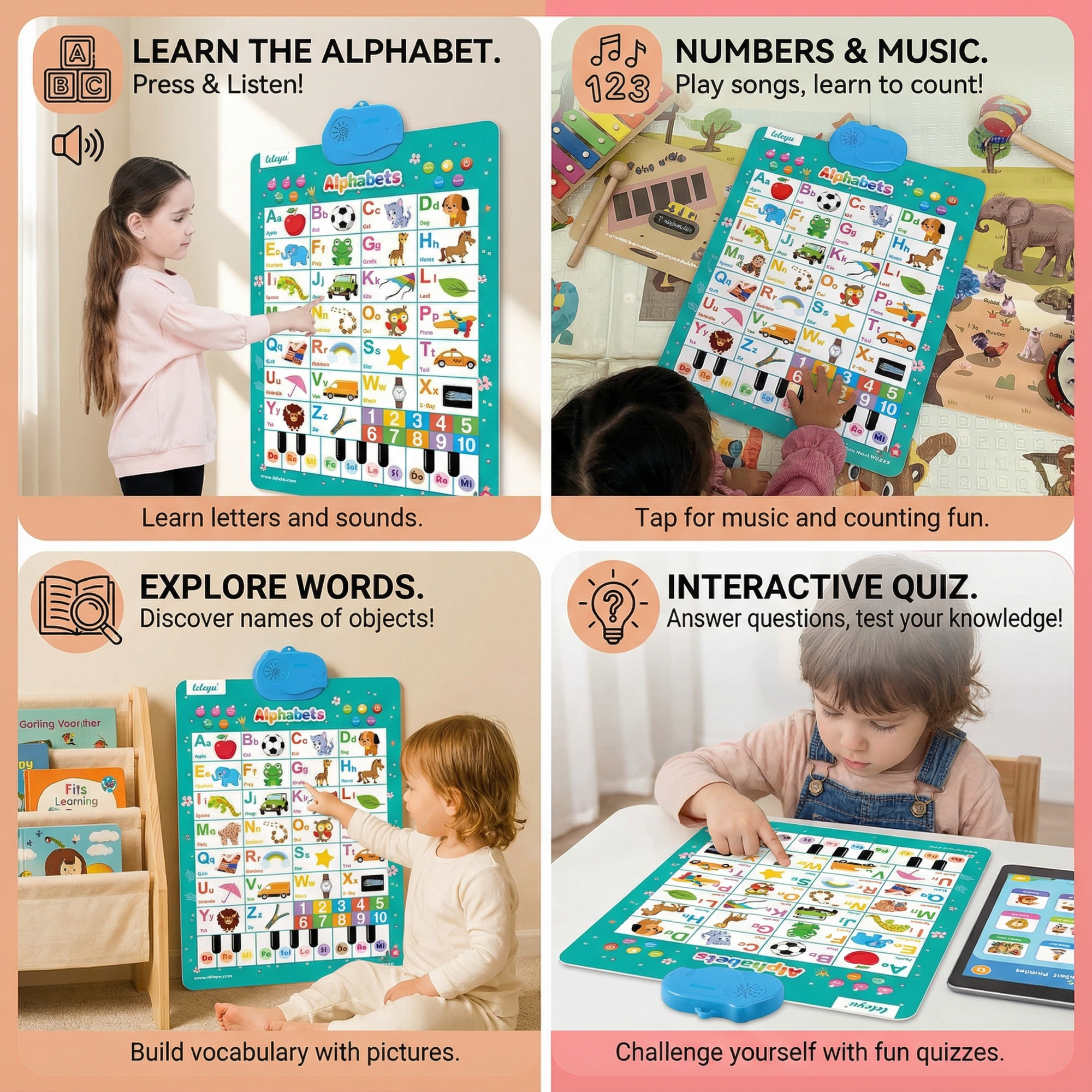 Tango Learning Board | Interactive English Vocabulary, Child-Friendly Design 4