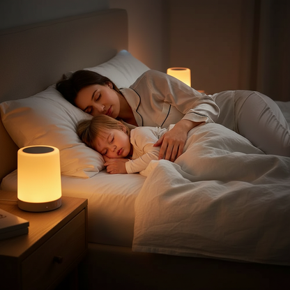 Touch Night Light Bluetooth Speaker | Night Lights & Ambient Lighting | One Touch, Endless Calm — Light and Music in OneYour child reaches over, taps the lamp, and the room fills with a soft warm glow and their favorite bedtime songs. No buttons to fumble