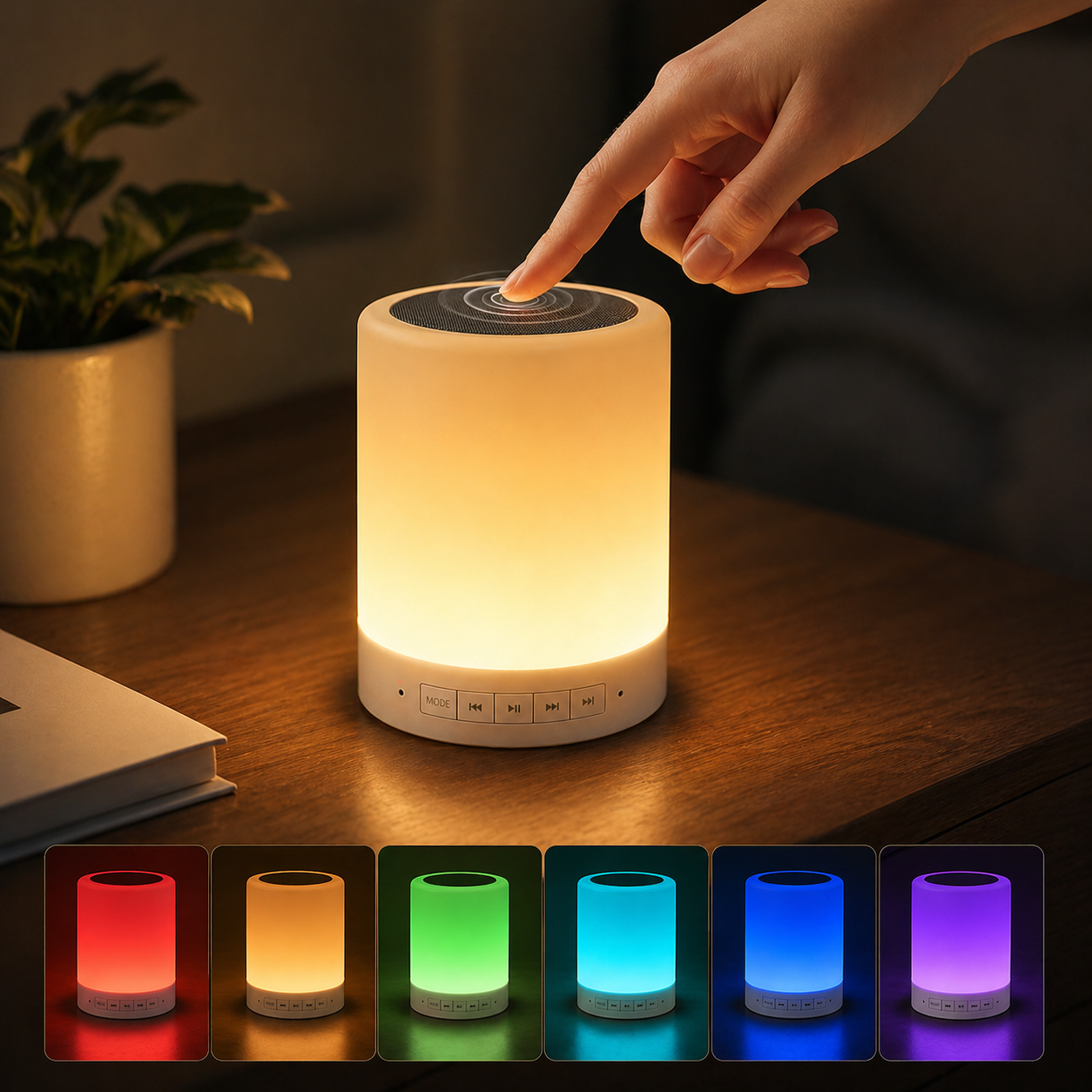 Touch Night Light Bluetooth Speaker 6