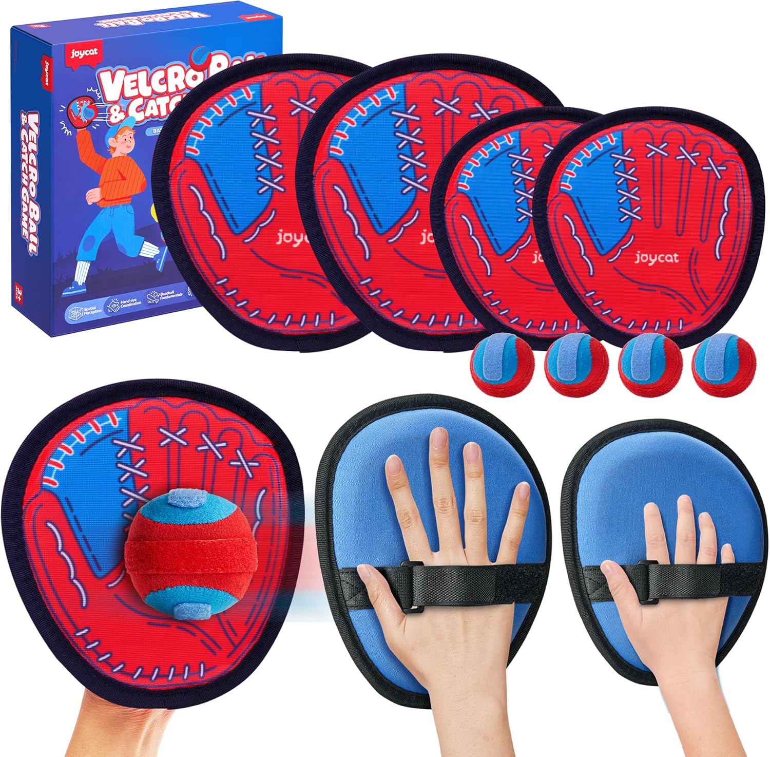 Velo Catch Game Set | Durable Velcro Balls and Paddles 10