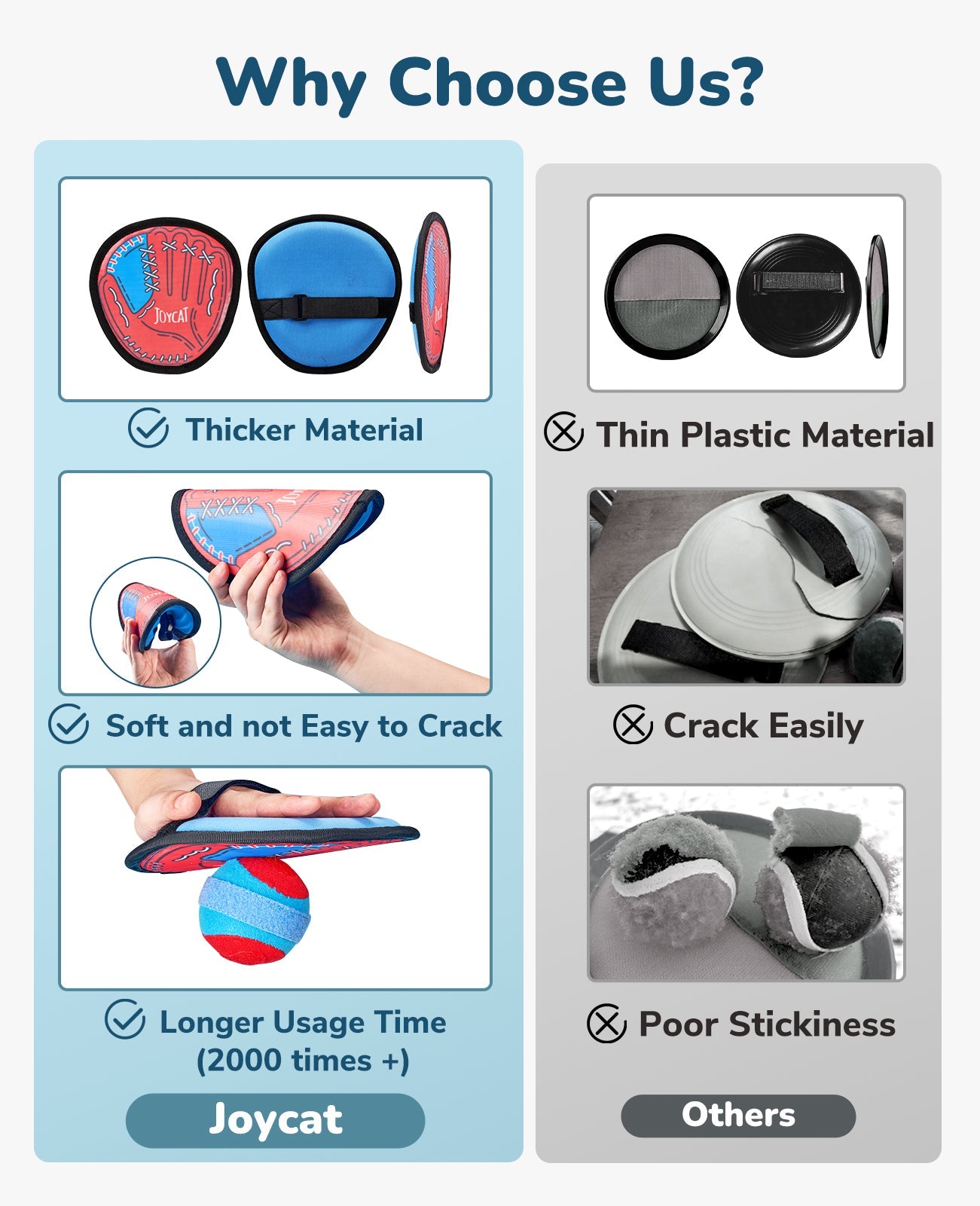 Velo Catch Game Set | Durable Velcro Balls and Paddles 3