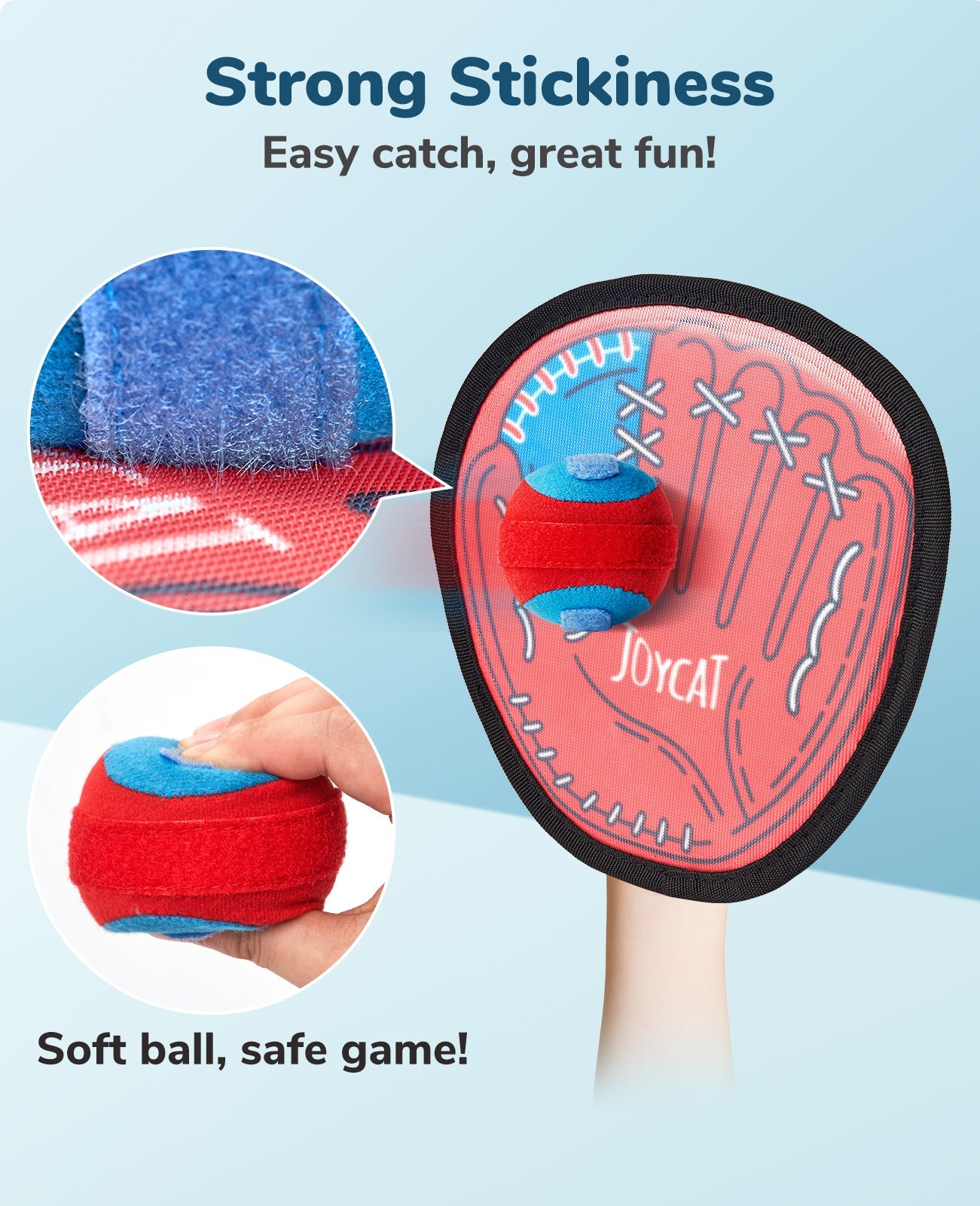 Velo Catch Game Set | Durable Velcro Balls and Paddles 4