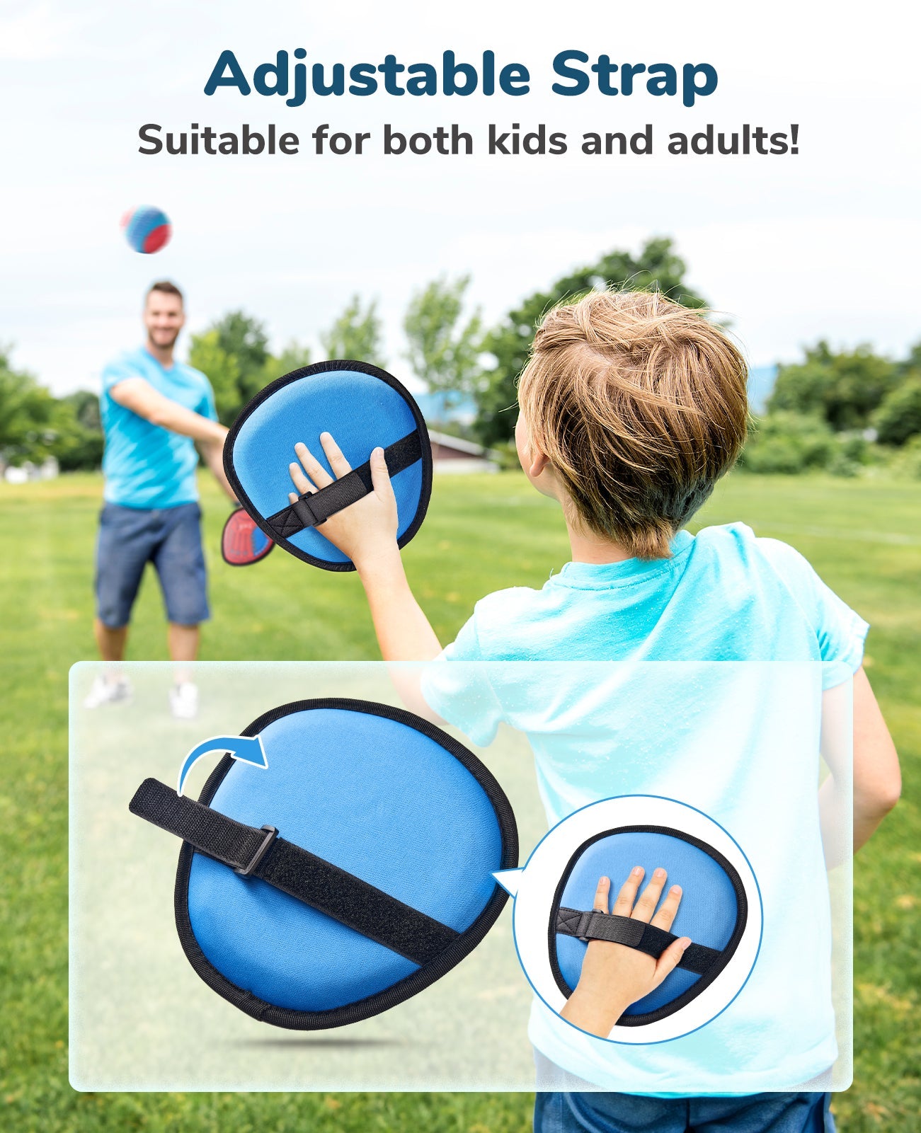 Velo Catch Game Set | Durable Velcro Balls and Paddles 5